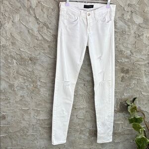 NWT Flying Monkey White Skinny Jeans Grunge  Sz 24